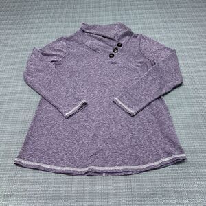 Soft Surroundings Shirt Womens Petite‎ Small Purple Brinley Sweater Sweatshirt